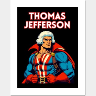 Founding Bro: Thomas Jefferson 80's Wrestler Posters and Art